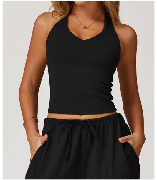 VEYA HALTER SCULPT TOP